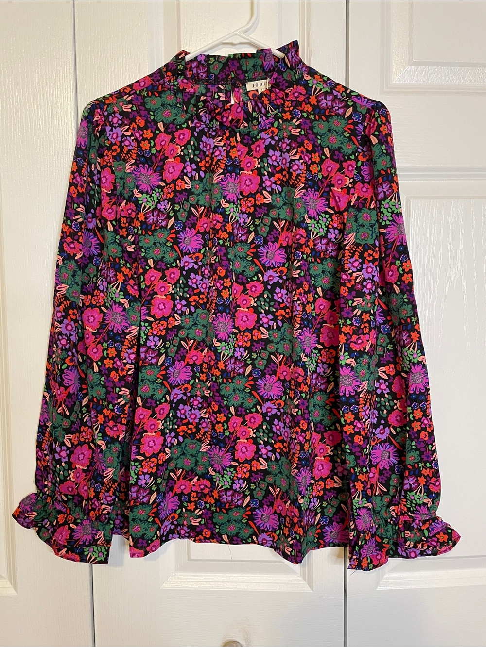 JODIFL Ditsy Floral Blouse, Women’s S, Fit to Medium, Multicolor